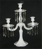 Duncan milk glass Monticello Candelabra